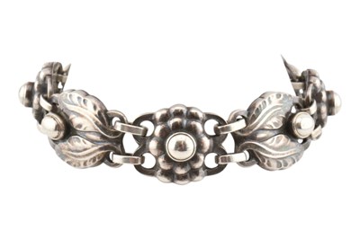 Lot 29 - GEORG JENSEN SILVER BRACELET - DESIGN NUMBER THREE