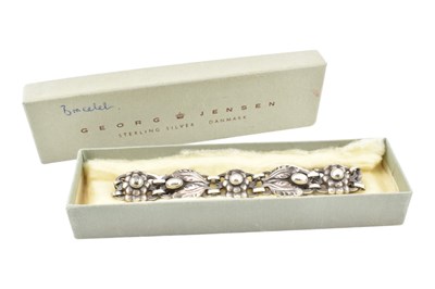 Lot 29 - GEORG JENSEN SILVER BRACELET - DESIGN NUMBER THREE