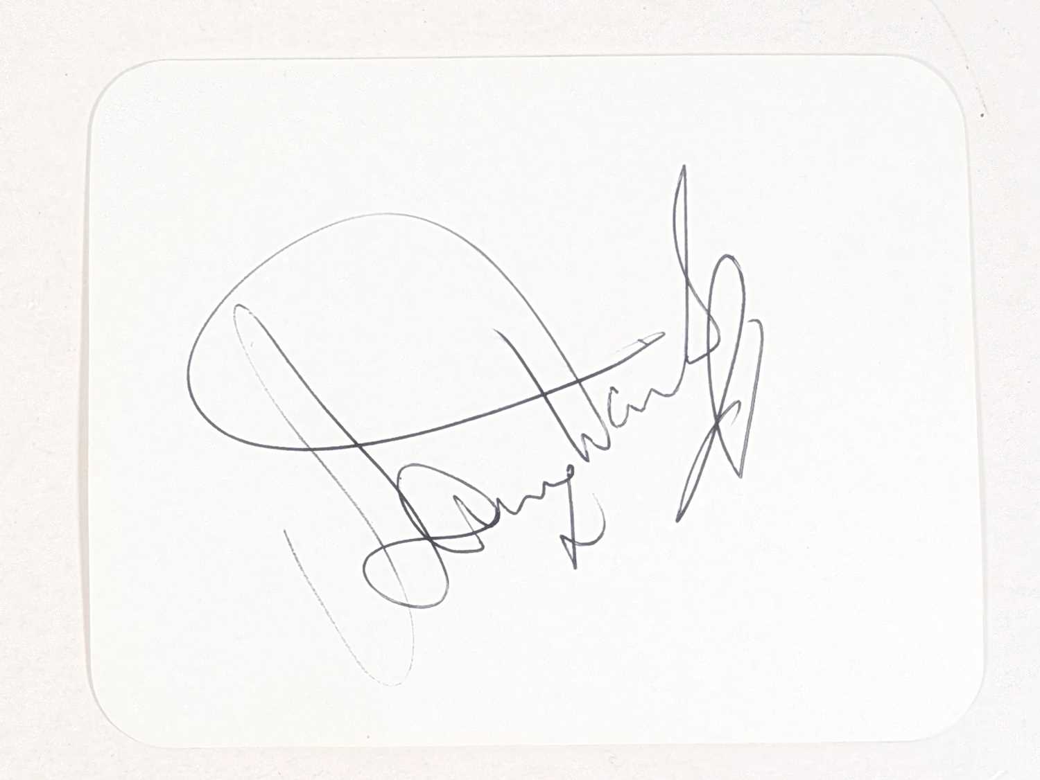 Lot 143 - SAMMY DAVIS JNR - THE RAT PACK - AUTOGRAPH
