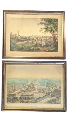 Lot 260 - DRUCK U. VERLAG V - TWO 19TH CENTURY LITHOGRAPH PRINTS