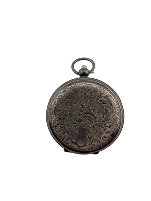 Lot 94 - EDWARDIAN SILVER FOB WATCH