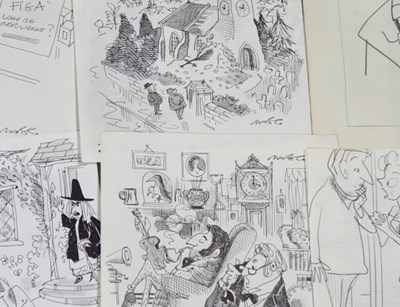 Lot 83 - CARTOONS - MORAC (ROBERT S. E. CORAM) - COLLECTION OF CARTOONS