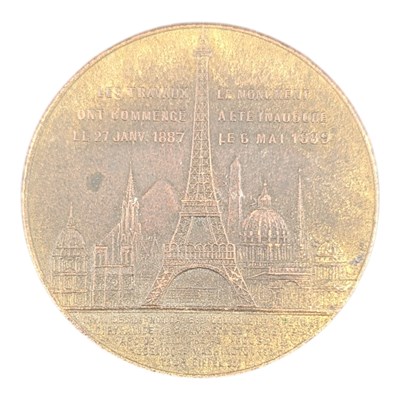 Lot 88 - 1889 FRENCH EIFFEL TOWER SOUVENIR MEDAL