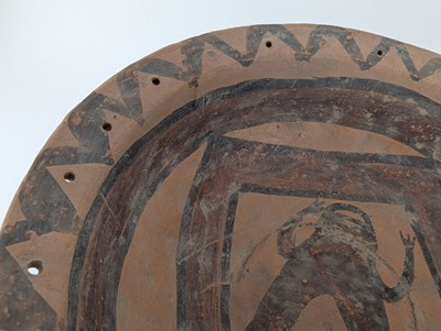 Lot 28 - CHINESE PAINTED NEOLITHIC POTTERY MAJIAYAO STEM FOOD VESSEL 马家窑 彩绘 高脚豆