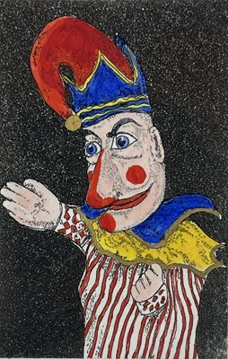 Lot 82 - DAVID BEATTIE (B. 1955) - MR PUNCH - LIMITED EDITION SIGNED ETCHING