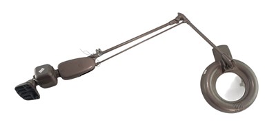 Lot 553 - DAZOR - MID CENTURY ARTICULATED ANGLEPOISE DESK LAMP