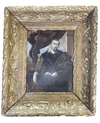 Lot 509 - AFTER ANTHONY VAN DYCK - PORTRAIT OF SNYDERS - 19TH CENTURY OIL ON CANVAS