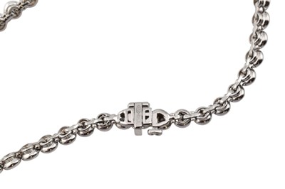 Lot 25 - 18CT WHITE GOLD & DIAMOND LINE BRACELET