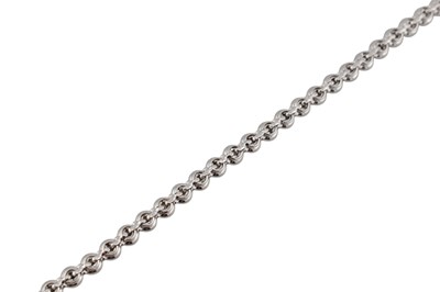 Lot 25 - 18CT WHITE GOLD & DIAMOND LINE BRACELET