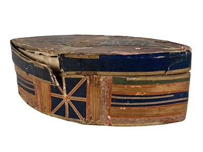 Lot 48 - FRENCH NAPOLEONIC PRISONER OF WAR STRAW WORK CYLINDER DESK, CIRCA 1800