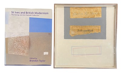 Lot 18 - GEORGE DANNATT (1915-2009) - CUSTOMS CLEARANCE COLLAGE, 2004 WITH BOOK