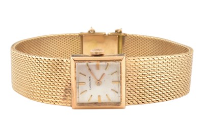 Lot 5 - 18CT GOLD LONGINES WRISTWATCH