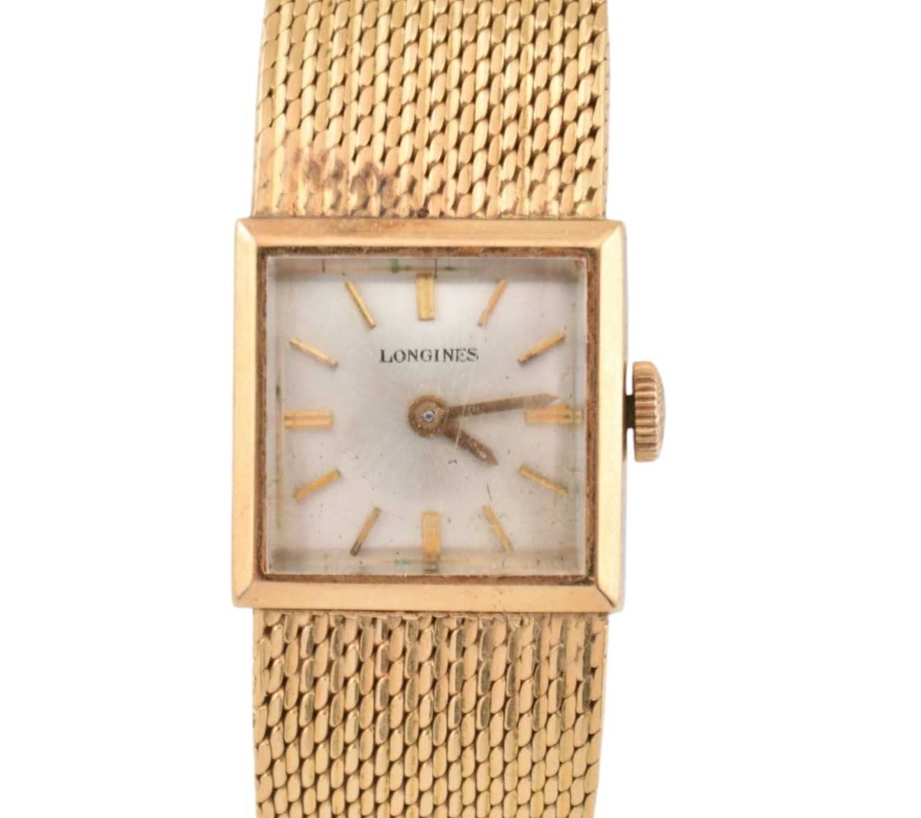 Lot 5 - 18CT GOLD LONGINES WRISTWATCH