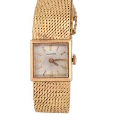 Lot 5 - 18CT GOLD LONGINES WRISTWATCH