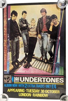 Lot 64 - ROCK - THE UNDERTONES - ORIGINAL POSTER LONDON RAINBOW