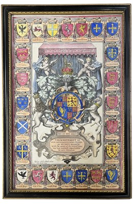Lot 408 - AFTER JOHN SPEED - THE THEATRE OF THE EMPIRE OF GREAT BRITAIN - COLOURED ENGRAVING