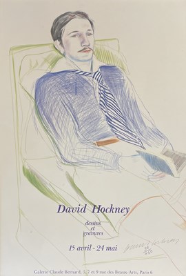 Lot 40 - DAVID HOCKNEY (1937-2026) DESSINS ET GRAVURES, GALERIE CLAUDE BERNARD - LITHOGRAPH