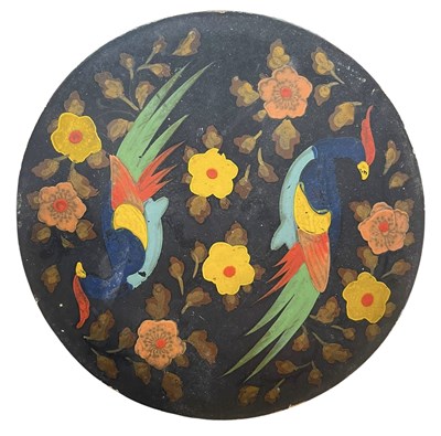Lot 107 - 19TH CENTURY POSSIBLE ITALIAN HAND-PAINTED TRINKET BOX