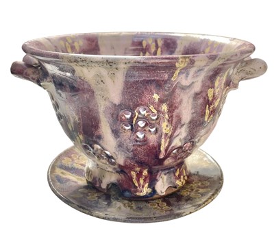 Lot 344 - 20TH CENTURY STUDIO ART POTTERY COLANDER