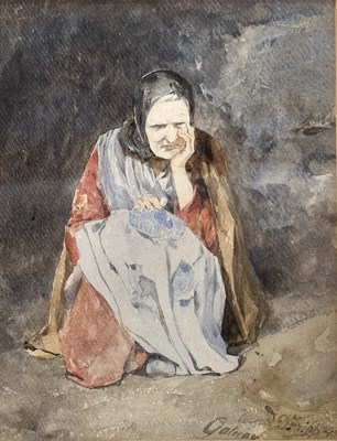 Lot 659 - ALFRED DOWNING FRIPP RWS (BRITISH, 1822-1895) - GALWAY WATERCOLOUR