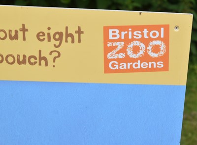 Lot 60 - FORMER BRISTOL ZOO GARDENS - KANGAROO / JOEY 'FACE IN THE HOLE' SIGN