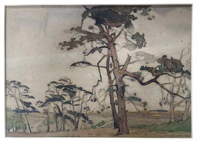 Lot 663 - FREDERICK WILLIAM BALDWIN (1899-1984) - 1935 WATERCOLOUR PAINTING