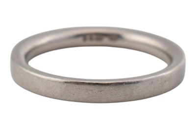 Lot 71 - DIANA PORTER HALLMARKED 950 PLATINUM BAND RING