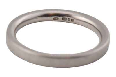 Lot 71 - DIANA PORTER HALLMARKED 950 PLATINUM BAND RING