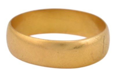 Lot 39 - HALLMARKED 22CT GOLD BAND RING