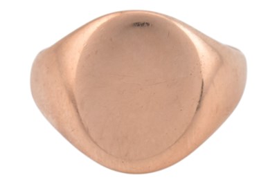 Lot 262 - HALLMARKED 9CT GOLD GENTLEMANS SIGNET RING