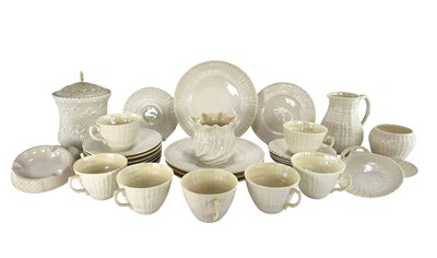 Lot 135 - BELLEEK, IRELAND - COLLECTION OF 20TH CENTURY PORCELAIN TWISTED SHELL TEA SERVICE