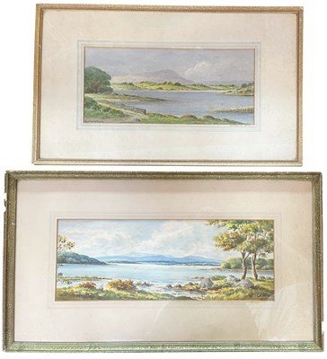 Lot 601 - GEORGE FARRELL - WATERCOLOUR LANDSCAPE T/W ANOTHER