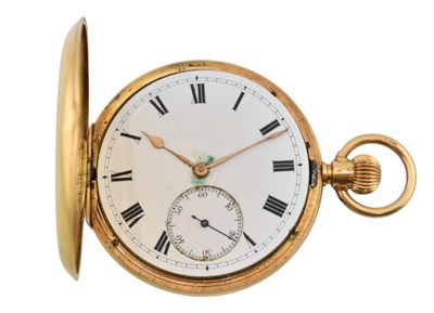 Lot 18 - BENSON OF LONDON- HALLMARKED 18CT GOLD HUNTER POCKET WATCH