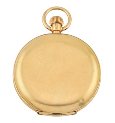 Lot 18 - BENSON OF LONDON- HALLMARKED 18CT GOLD HUNTER POCKET WATCH