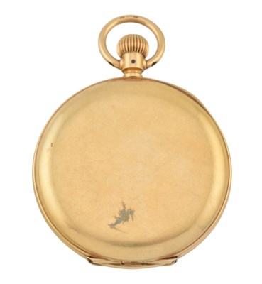 Lot 18 - BENSON OF LONDON- HALLMARKED 18CT GOLD HUNTER POCKET WATCH