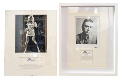 Lot 161 - MUSIC - TWO FRAMED SIGNED PRINTS BY STUDIO