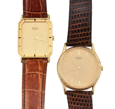 Lot 580 - TWO 1980S SEIKO QUARTZ WRISTWATCHES