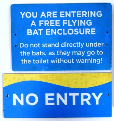 Lot 112 - FORMER BRISTOL ZOO GARDENS - COLLECTION OF ASSORTED SIGNS