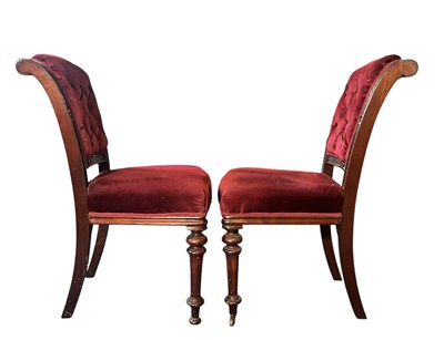 Lot 437 - MANNER OF GILLOWS OF LANCASTER - 6 VICTORIAN MAHOGANY DINING CHAIRS