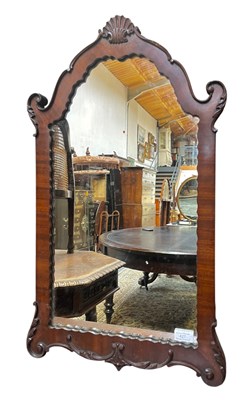Lot 427 - 19TH CENTURY MAHOGANY FRAMED PIER MIRROR