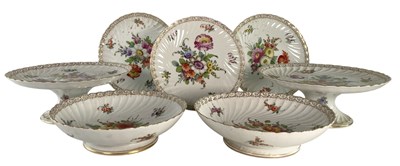Lot 87 - DRESDEN PORCELAIN PART TEA / DINNER SERVICE