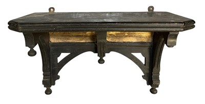 Lot 486 - VICTORIAN AESTHETIC MOVEMENT CLOCK BRACKET SHELF