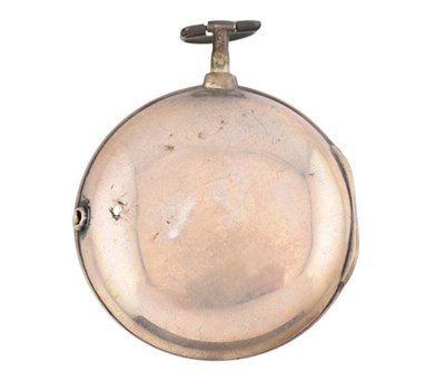 Lot 63 - GEORGE lll NAME DIAL SILVER POCKET WATCH & STANDS