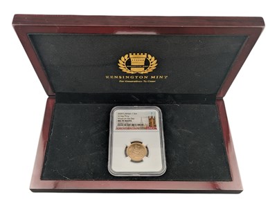 Lot 225 - 2020 QUEEN ELIZABETH II VJ DAY MS70 GOLD SOVEREIGN