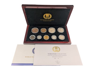 Lot 5 - 1915 KING GEORGE V GOLD SOVEREIGN - KENSINGTON MINT WWI COLLECTION