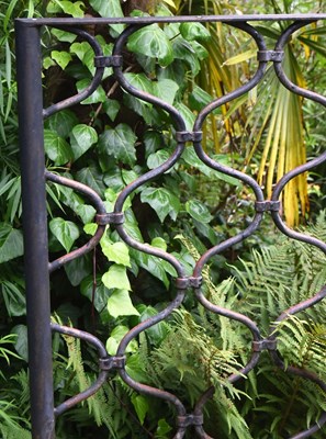 Lot 170 - FORMER BRISTOL ZOO GARDENS - ORIGINAL GORILLA HOUSE RAILINGS BRIDGE SECTIONS