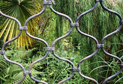 Lot 170 - FORMER BRISTOL ZOO GARDENS - ORIGINAL GORILLA HOUSE RAILINGS BRIDGE SECTIONS