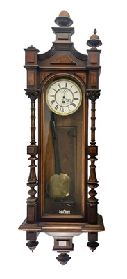 Lot 506 - M. VORKENBERGER, WIEN - 19TH CENTURY WALNUT CASED VIENNA REGULATOR WALL CLOCK