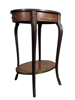 Lot 377 - 19TH CENTURY FRENCH KINGWOOD & PARQUETRY OCCASIONAL TABLE