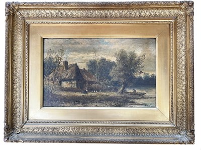 Lot 478 - ABRAHAM HULK JUNIOR - NEAR LOUGHTON, ESSEX - 19TH CENTURY OIL ON CANVAS